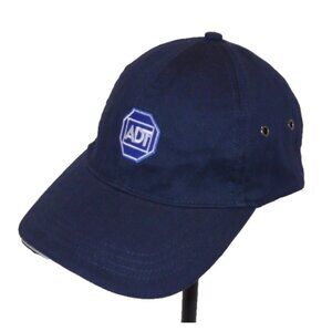 ADT baseball cap hat dark blue KC CAPS 100% cotton One Size adjustable